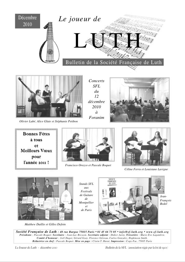 SFL Bulletin Dec 2010.jpg - Le Joueur de Luth : Décembre 2010